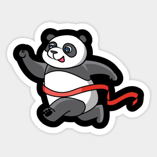 A panda does sport Sticker